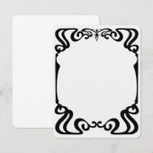 アール・ヌーボー額縁 招待状 (正面/裏面)