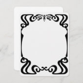 アール・ヌーボー・フレーム 招待状 (正面/裏面)