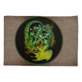 アール・ヌーボー・ペンタクル・ドラゴン 枕カバー (裏面)