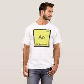 アール・ヌーヴォーで面白い化学元素記号 Tシャツ (正面フル)