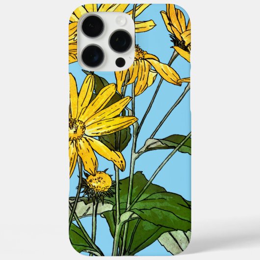 アール・ヌーヴォーのひまわり Case-Mate iPhoneケース (裏面)
