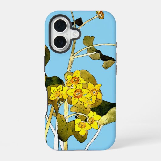 アール・ヌーヴォーのキンポウゲ iPhone 16ケース (裏面)