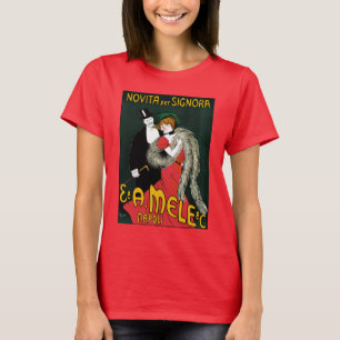 アール・ヌーヴォーのヴィンテージイタリアンファッション ラブロマンス Tシャツ