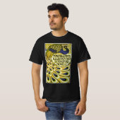 アール・ヌーヴォーの名作、Macmillanのクジャクの羽 Tシャツ (正面フル)