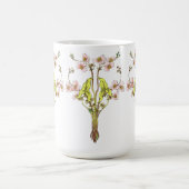 アール・ヌーヴォーの幻想的な花々 コーヒーマグカップ (中央)