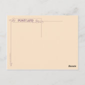 アール・ヌーヴォーの春の絵葉書 ポストカード (裏面)