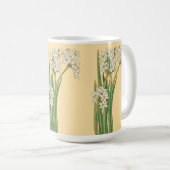 アール・ヌーヴォーの水仙の花 コーヒーマグカップ (正面右)