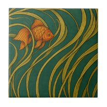 アール・ヌーヴォーの金魚
