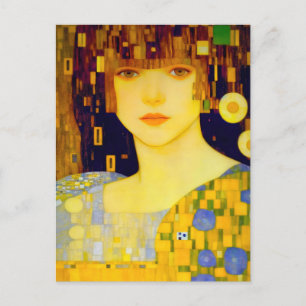 アール・ヌーヴォーの黄金の淑女 ポストカード