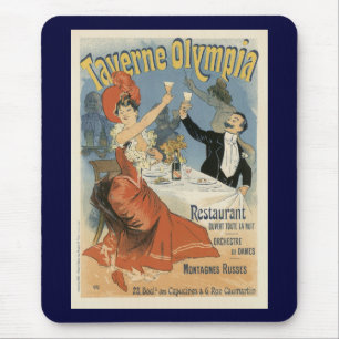 アール・ヌーヴォーのTaverne Olympiaレストラン マウスパッド