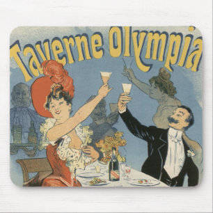 アール・ヌーヴォーのTaverne Olympiaレストラン マウスパッド