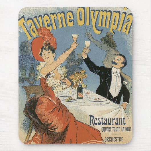 アール・ヌーヴォーのTaverne Olympia Restaurant マウスパッド (正面)