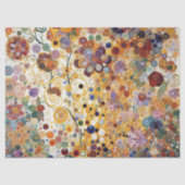 アール・ヌーヴォー様式の上質な花の絵画 薄葉紙 (正面)