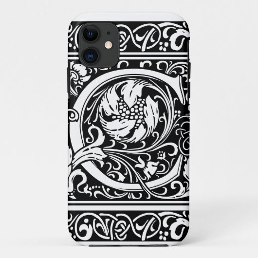 アール・ヌーヴォー様式のC文字 中世モノグラム Case-Mate iPhoneケース (裏面)