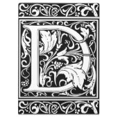 アール・ヌーヴォー様式のD字装飾モノグラム クリップボード (裏面)