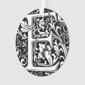 アール・ヌーヴォー様式のEモノグラム(中世風) オーナメント (正面)