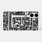 アール・ヌーヴォー様式のEモノグラム 中世風 Case-Mate iPhoneケース (裏面 (横))