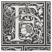 アール・ヌーヴォー様式のF文字モノグラム ファブリック (クローズアップ)