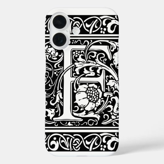 アール・ヌーヴォー様式のF文字モノグラム Case-Mate iPhoneケース (裏面)