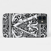 アール・ヌーヴォー様式のV字型中世モノグラム Case-Mate iPhoneケース (裏面(横))