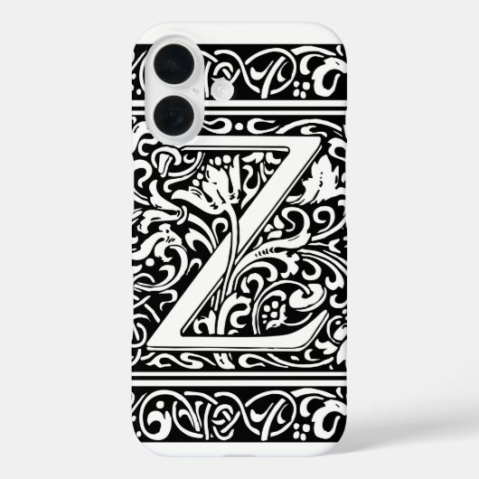 アール・ヌーヴォー様式のZモノグラム 中世風 Case-Mate iPhoneケース (裏面)