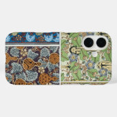 アール・ヌーヴォー調の野菜とカボチャの古典的な花柄デザイン Case-Mate iPhoneケース (裏面 (横))