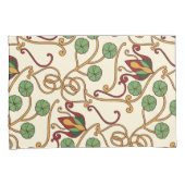 アール・ヌーヴォー風の花のデザイン 枕カバー (正面右)