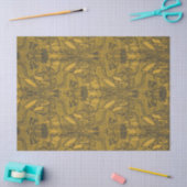 アール・ヌーヴォー風の花の模様のヴィンテージ装飾 薄葉紙 (クラフト)