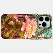アール・ヌーヴォー風の花柄デザイン Case-Mate iPhoneケース (裏面 (横))
