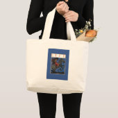 アール・ヌーヴォー風ゼブラの女性 1922年 ラージトートバッグ (正面(商品))