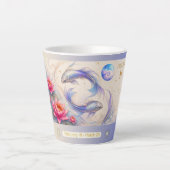 アール・ヌーヴォー うお座 ラテマグ コップ スモール 水の花 (正面)