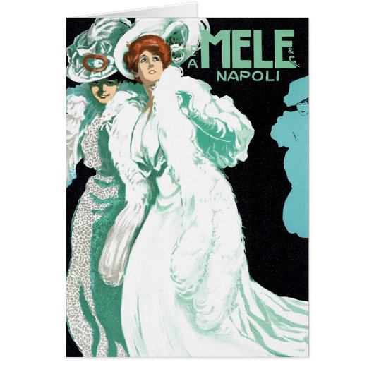 アール・ヌーヴォー イタリア ファッション おしゃれな女性 (正面)