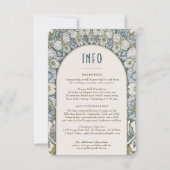 アール・ヌーヴォー ウェディング 情報 ヴィンテージ を 挿入する 招待状 (正面)