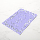 アール・ヌーヴォー エレガント ヴィンテージ 箔招待状 (回転した状態)