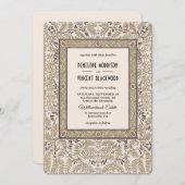 アール・ヌーヴォー オータムカラー ウェディング招待状 招待状 (正面/裏面)