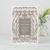 アール・ヌーヴォー シクラメン エレガンス ウェディング 招待状 (スタンド正面)