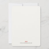 アール・ヌーヴォー シクラメン エレガンス ウェディング 招待状 (裏面)