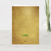 アール・ヌーヴォー・スタイルのクリスマス ホリデー カード (裏面)