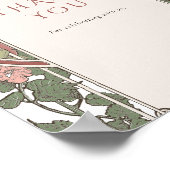 アール・ヌーヴォー スタイルの編集可能なカラー ヴィンテージ サイン (角)