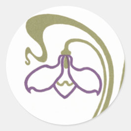 アール・ヌーヴォー スノードロップ ラウンドシール