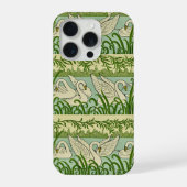 アール・ヌーヴォー スワン・パターン – ヴィンテージ・ボタニカル スワン iPhoneケース (裏面)