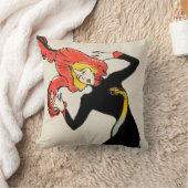 アール・ヌーヴォー ダンサー ジェーン・アブリル by トゥールーズ・ロートレック クッション (ブランケット)