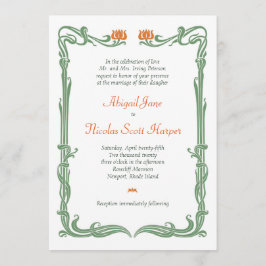 アール・ヌーヴォー・チューリップ 招待状