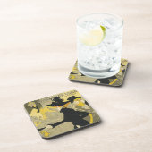 アール・ヌーヴォー、トゥールーズ・ロートレックによるディヴァン・ジャポネーズ コースター (右側)