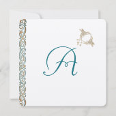 アール・ヌーヴォー ハミングバード ティーパーティー 招待状 (裏面)