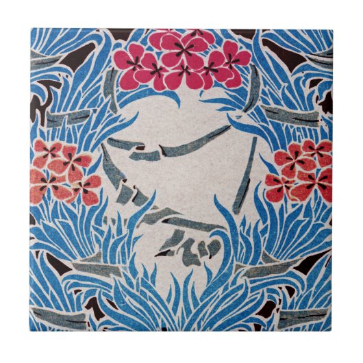 アール・ヌーヴォー・パターン #6 タイル (正面)