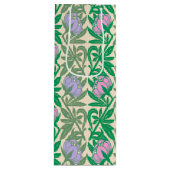 アール・ヌーヴォー ピンクのスイレン ダマスク ワインギフトバッグ (正面)