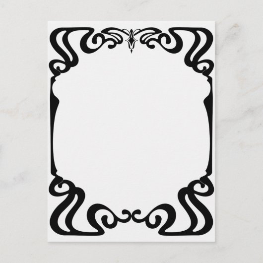 アール・ヌーヴォー・フレーム ポストカード (正面)
