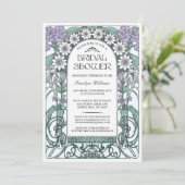 アール・ヌーヴォー ブライダルシャワー 招待状 V.06 (スタンド正面)
