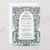 アール・ヌーヴォー ブライダルシャワー 招待状 V.06 (正面/裏面)